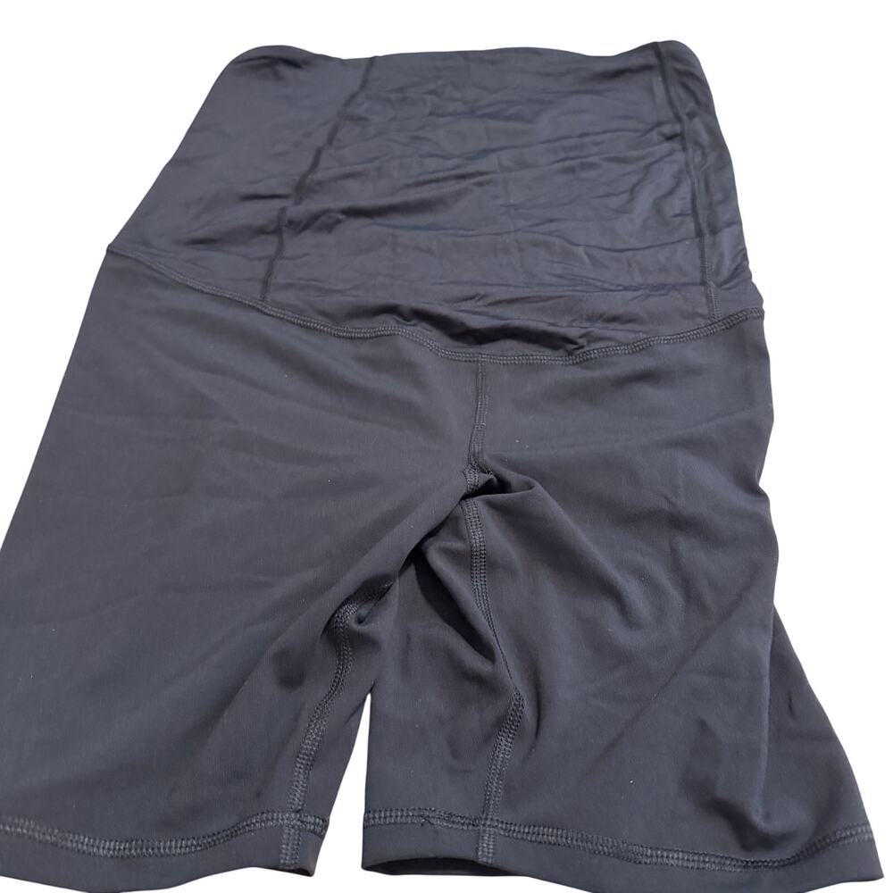 Isabel Maternity Black Over Belly Active Bike Shorts - Size Medium  - NWT